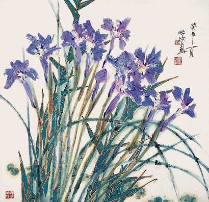 郭怡宗 花卉 镜心